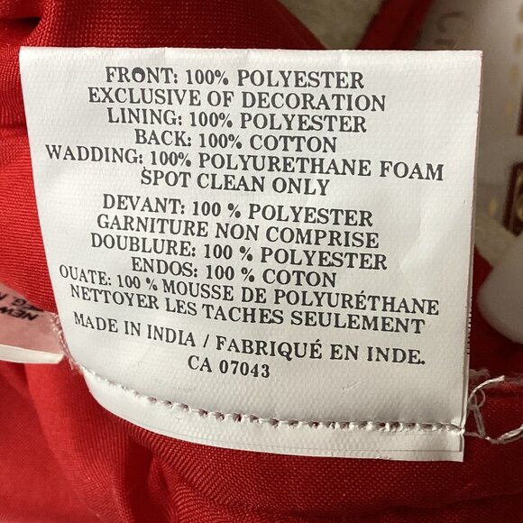 NWT Cherished Traditions Hanging Stocking Festive Home Decor Red Poinsettia - Picture 6 of 6